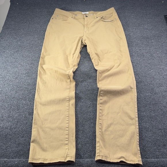 Peter Millar Other - Peter Millar Mens Khaki Tan 5-Pocket Cotton Modal Stretch Pants Size 36